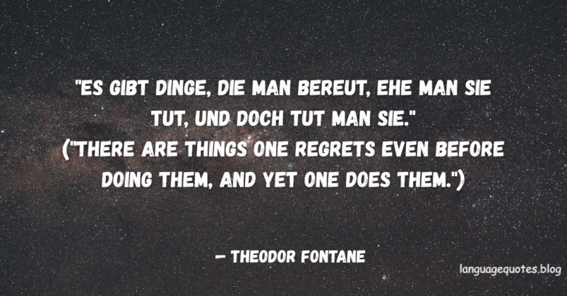 Theodor Fontane Quoets