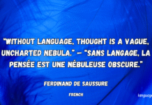 Without language, thought is a vague, uncharted nebula — Attributed to Ferdinand de Saussure Ferdinand de Saussure quotes