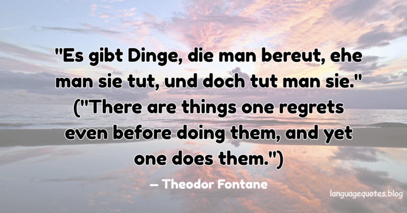 Theodor Fontane Quotes